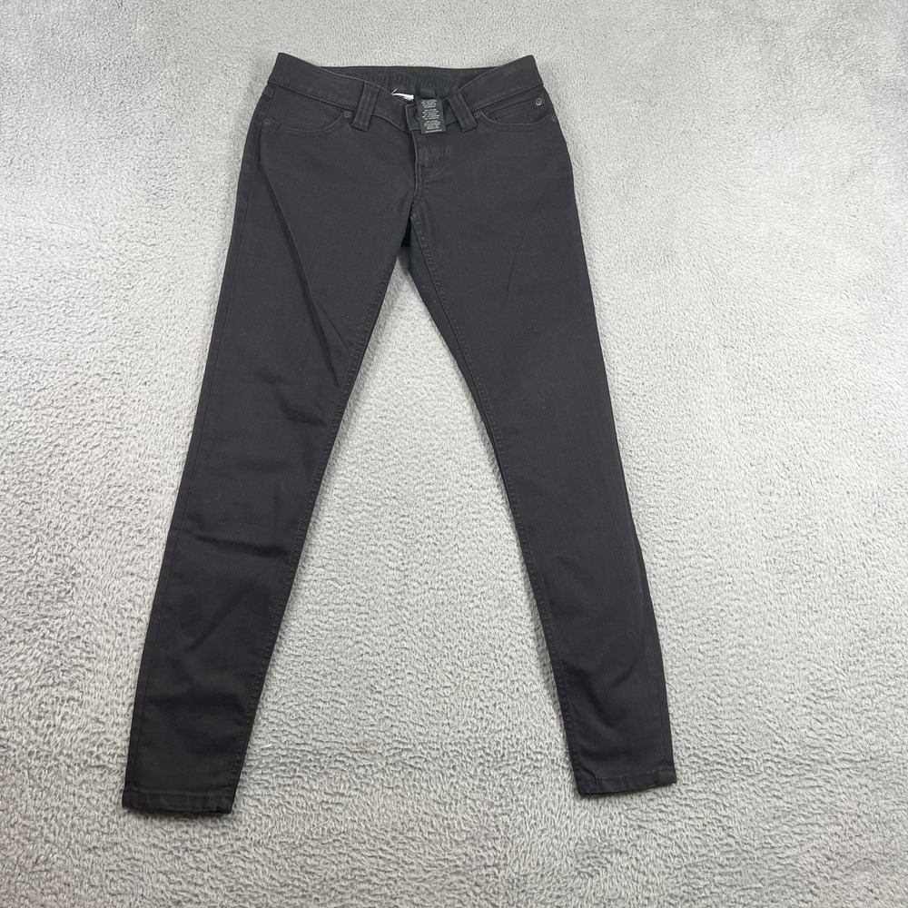 Harley Davidson Womens Black Skinny Fit Slim Leg Jeans Casual Size 2
